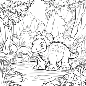 desenho dinossauro para colorir