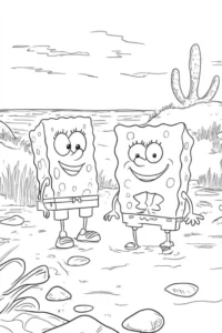 desenho do bob esponja para colorir