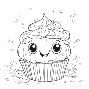 desenho para colorir kawaii