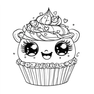 desenhos para colorir kawaii comida