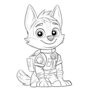 patrulha pata desenho para colorir