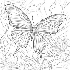borboletinha para colorir