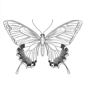 borboletinha para colorir