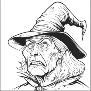 bruxa para imprimir