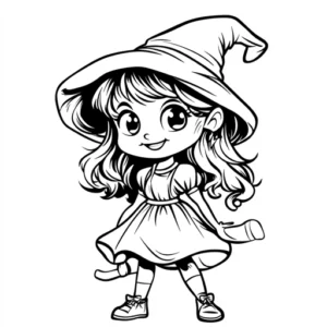 bruxas para colorir
