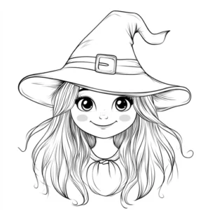 bruxinha para colorir