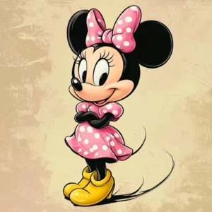 desenho da minnie colorido para imprimir