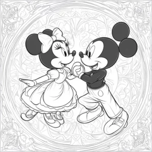 desenho da minnie para colorir