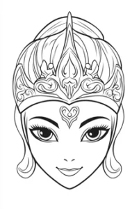 desenho das princesas para colorir