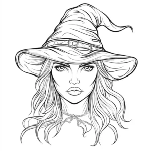 desenho de bruxa para colorir