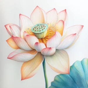 desenho de flor colorido para imprimir