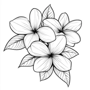 desenho de flores para colorir