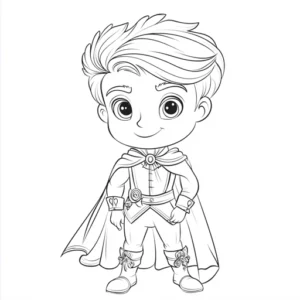 desenho de principe para colorir