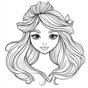 desenho de sereia para colorir