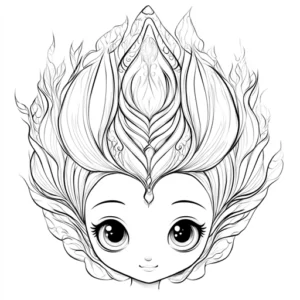 desenho de sereia para colorir e imprimir