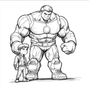 desenho hulk para colorir