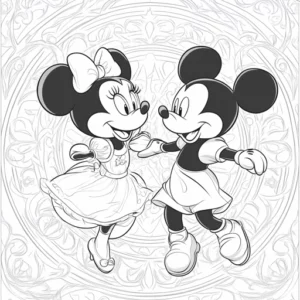 desenho minnie para colorir