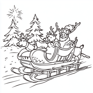desenho papai noel para colorir