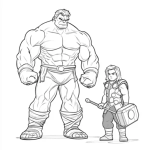 desenho para colorir hulk