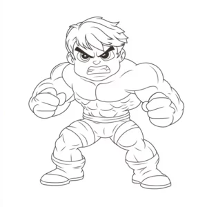 desenho para colorir hulk