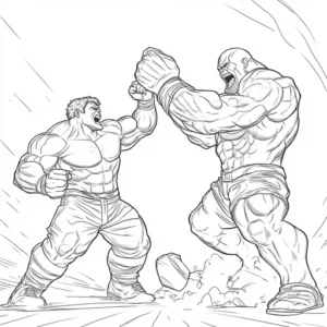 desenho para colorir hulk