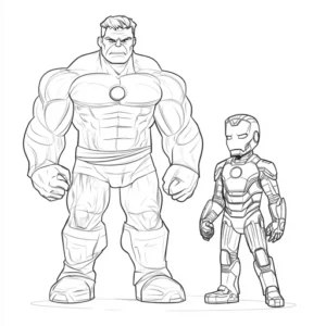 desenho para colorir hulk