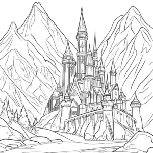 desenho para pintar frozen
