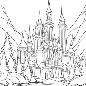 desenho para pintar frozen