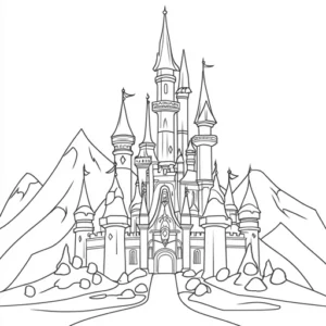 desenho para pintar frozen