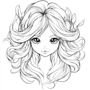 desenho sereia para colorir