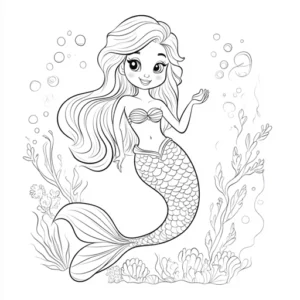 desenhos de sereia para colorir
