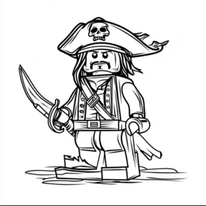 desenhos lego pirata para colorir