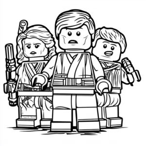 desenhos lego star wars para colorir