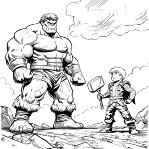 desenhos para colorir hulk