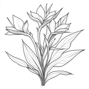 flor para colorir