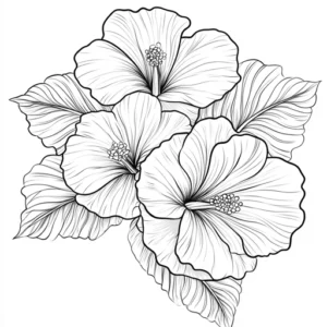 flor para colorir