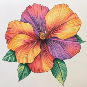 flores desenhos coloridos