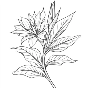 flores para colorir