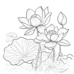 flores para pintar e imprimir