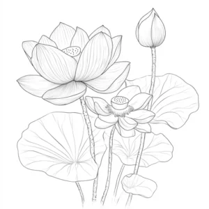 flores para pintar e imprimir
