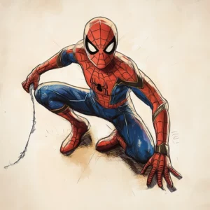 homem aranha colorido para imprimir