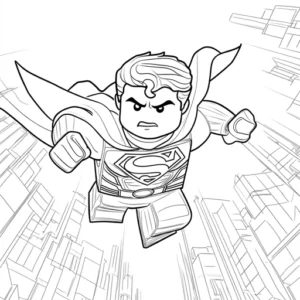 homem aranha lego para colorir