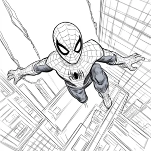 homem aranha para colorir