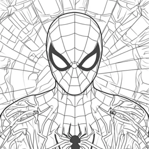 homem aranha para colorir