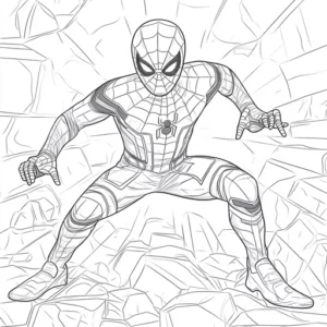 homem aranha para colorir