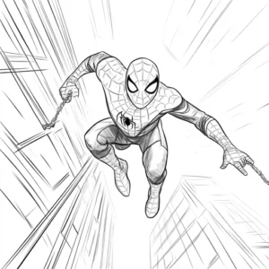 homem aranha para colorir