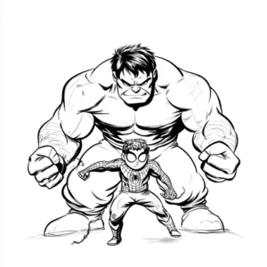 hulk desenho para colorir