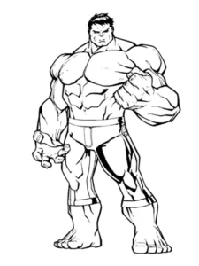 hulk desenho para colorir