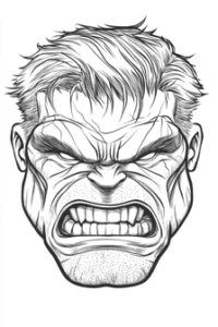hulk para colorir