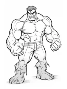 hulk para colorir